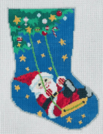 KCN Designers - Swing Santa Ornament Sized Bauble Stocking